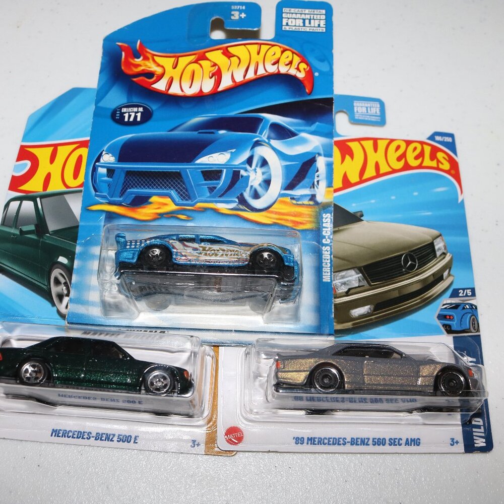 Hot Wheels lot of 3 Mercedes variety all NIP